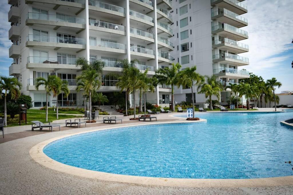 M3 Lujoso Y Comodo Departamento Con Playa 2 Piscinas Cancha De Tenis Jacuzzi Seguridad 24 Horas Manta Zewnętrze zdjęcie